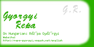 gyorgyi repa business card